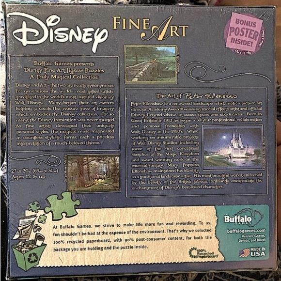 NEW Disney Fine Arts 1000 Pieces Puzzle Off To Home We Go Peter Ellenshaw - Picture 2 of 3